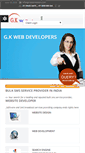 Mobile Screenshot of gkwebdevelopers.com
