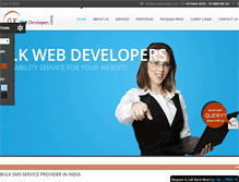 Tablet Screenshot of gkwebdevelopers.com